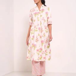 Rangmanch By Pantaloons Pink Regular Fit Printed Kurta-picture-14