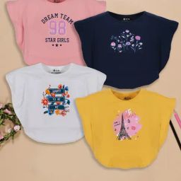 3PIN Kids Multicolor Viscose Printed Top-picture-6