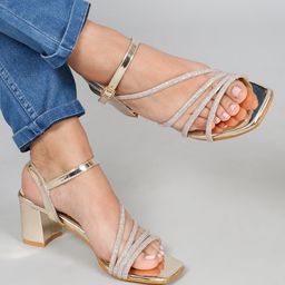 Flat n Heels Block Sandals with Tassels image 2