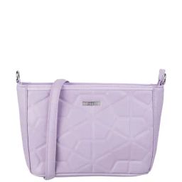 Metro Purple Synthetic Textured Sling Handbag-16