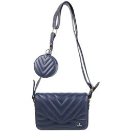 Mochi Navy Synthetic Textured Sling Handbag-picture-39
