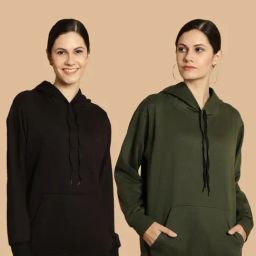 Vimal Jonney Black & Green Sweatshirt - Pack Of 2-picture-2