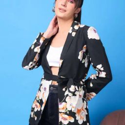 Cation Black Printed Shrug-image-39
