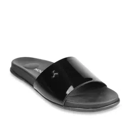 Mochi Women's Black Slides-55