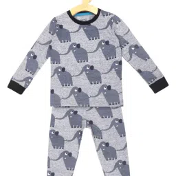 Lazy Shark Kids Grey Printed T-Shirt with Pants-image-28