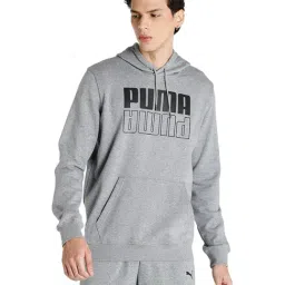 Puma Grey Hooded Sweatshirt-image-86