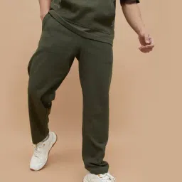 Smileyworld Green Cotton Regular Fit Trackpants-image-54