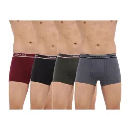 Dollar Bigboss Assorted Color Cotton Trunks (Pack Of 4)-image-54