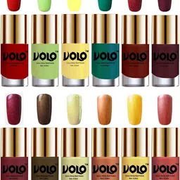 VOLO Set Of 12 Luxury Super Shine Nail Polish - 9.9 ml Each Combo-No-293-36