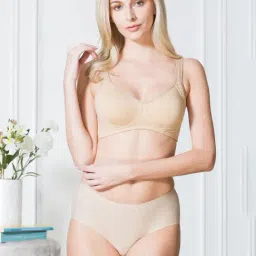 Van Heusen Comfort Fit Side Support Panel No Spill Comfort Solid Bra - Candied Ginger-picture-43