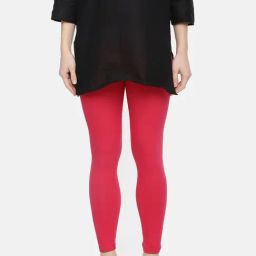 Dollar Missy Hot Pink Cotton Leggings-image-89