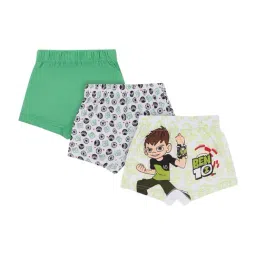 Bodycare Kids Multicolored Cotton Printed Trunk (Pack of 3)-15