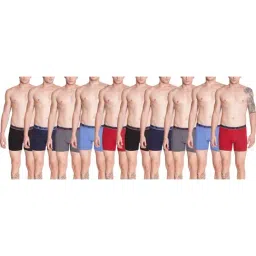 Dollar Bigboss Multicolored Cotton Regular Fit Trunks (Pack of 10)-picture-44