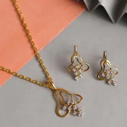 Clara 92.5 Sterling Silver Eden Pendant & Earring Set for Women-image-99