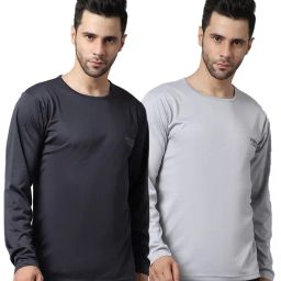 Vimal Jonney Grey Sports T-Shirt - Pack of 2-image-17