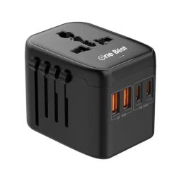 One Beat Worldwide Universal Travel Adapter (Black, OB-201000-F)-27