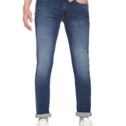 U.S. Polo Assn. Blue Cotton Slim Fit Jeans-image-68