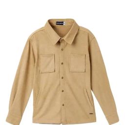 Blue Giraffe Kids Beige Solid Full Sleeves Shirt-image-26