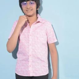 Crimsoune Club Boys Pink Printed Shirt-picture-24