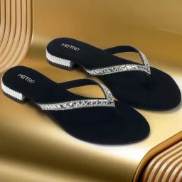 Metro Women's Black Casual Sandals-picture-36
