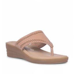 Bata Women's BETTY E Nude Thong Wedges-image-14