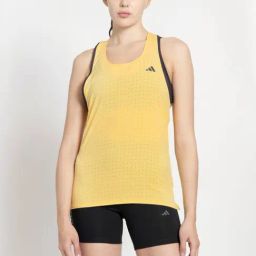 adidas Yellow Printed Sports Tank Top-picture-28