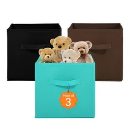 Aura Black & Green 3 Pieces Storage Box Organisers-19