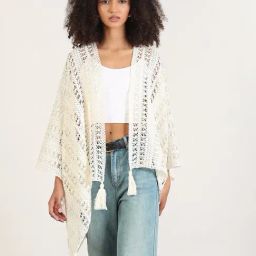 Showoff Beige Regular Fit Poncho-29