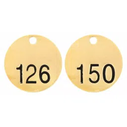 BRADY 38.1mm(1-1/2 Inch) Stamped Numbered Tag Set for General Purpose, 20TD84 (Pack of 25)-image-85