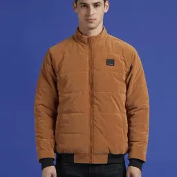 Pepe Jeans Brown Regular Fit Quilted Jacket-image-67