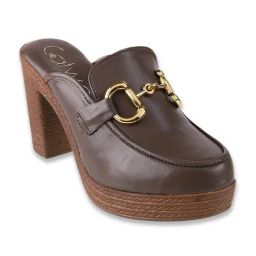 Catwalk Women's Nude Mule Shoes-image-82