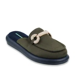 Catwalk Women's Green Mule Shoes-picture-20