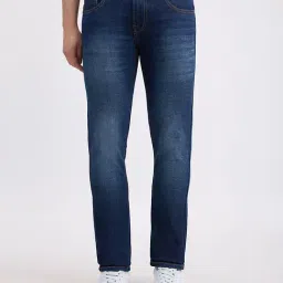 Pepe Jeans Navy Cotton Slim Fit Jeans-picture-48
