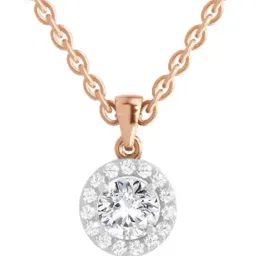 Sparkles Lab Grown Diamond 14k (585) Rose Gold Pendant for Women-picture-4