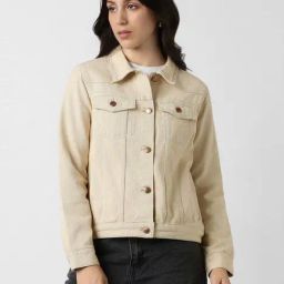 Van Heusen Beige Cotton Regular Fit Jacket-image-38