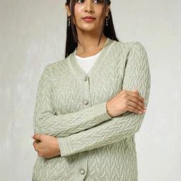 Soch Green Self Design Cardigan-image-63