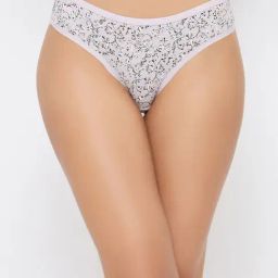 Clovia Purple Floral Print Bikini Panty-22