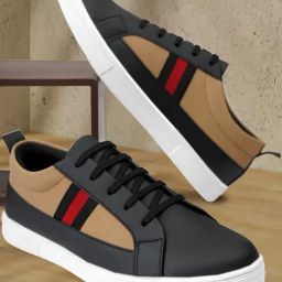 Hoversole Men's Gino Coffee Brown Sneakers-image-19