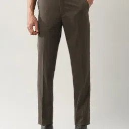 Arrow Brown Regular Fit Trousers-image-46