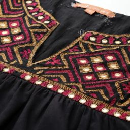 Aarke Ritu Kumar Black Aboli Solid Short Top image 5