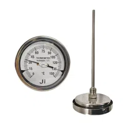 Japsin Instrumentation Bimetal Dial Thermometer Temperature Gauge 0 to 150°C Range 100 mm (4 inch) Dial Size, JIPL-BMT-100MM-4-16