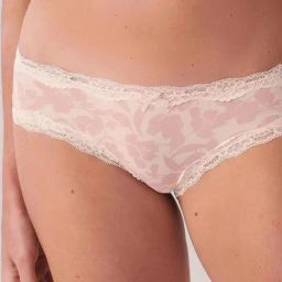 la Vie en Rose Microfiber and Lace Trim Cheeky Panty-image-15