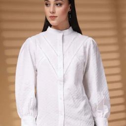 Melon By plusS White Plain Shirt-image-64