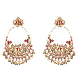 Saraf RS Jewellery Gold Statement Brass Earrings for Women-32