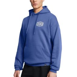 Under Armour Blue Slim Fit Printed Sports Hoodie-image-45
