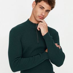 Trendyol Men Solid High Neck Sweatshirt-picture-40