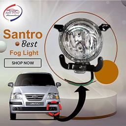 Auto Pearl Fog Lamp Lights With Wiring kit & Switch Compatible For Hyundai Santro image 4