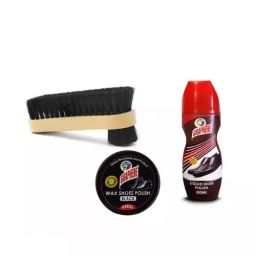 JEEBU 150 g Brown/Black Shoe Polish & Double Sided Brush Pack of 3-image-50