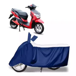 Auto Pearl Bike Cover for Hero Electric Electric Dash BS6 (White & Blue)-image-20