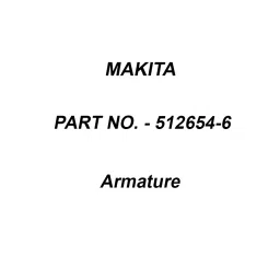 Makita 240 V Armature for UT1301, Part No 512654-6-picture-19